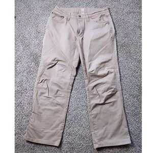 Magellan Pants Mens 34x32 Tan Utility Straight Leg Canvas Articulated Knee